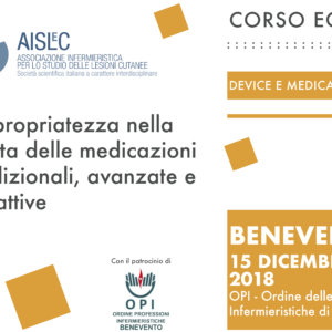 Corso ECM - Appropriatezza nella scelta delle medicazioni tradizionali, avanzate e bioattive