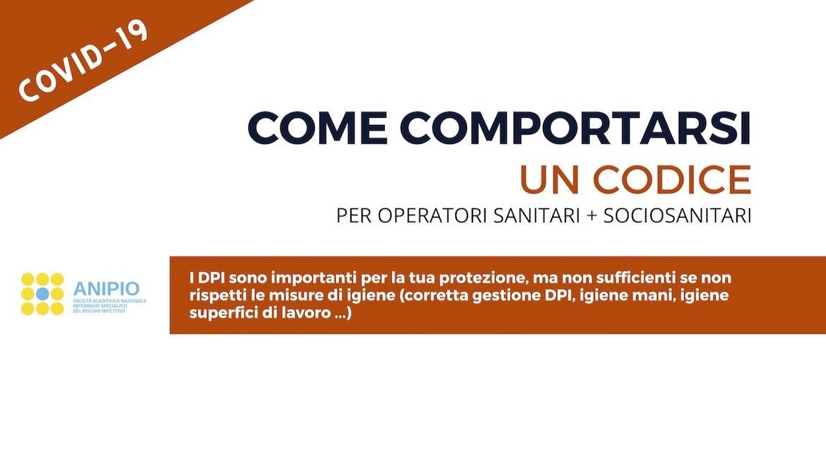 CoViD-19 – Come comportarsi: un codice per operatori sanitari e sociosanitari