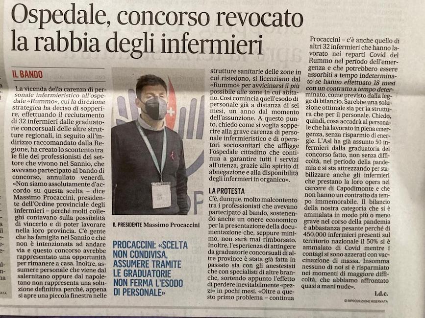 Ospedale, concorso revocato la rabbia degli infermieri